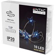 Entac ECL-BS-10WW karácsonyi beltéri füzér kék csillag 10 LED