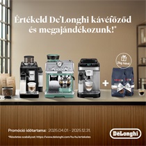Értékeld De'Longhi kávéfőződ a garantált ajándékcsomagért