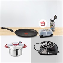 Értékeld egyik kijelölt Tefal termékünket és válassz ajándékot: Tefal palacsintasütő / Emsa uzsonnás