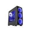 Genesis NPC-1126 Titan 750 Midi Tower PC ház,  USB 3.0, fekete-kék