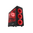 Genesis NPC-1131 Irid 300 Midi Tower PC ház USB 3.0 fekete, piros világítás