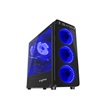 Genesis NPC-1132 Irid 300 Midi Tower PC ház USB 3.0 fekete, kék világítás
