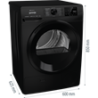 Gorenje DPNE82GNLWIFI/B hőszivattyús szárítógép
