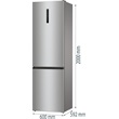 Gorenje NRK6202AXL4 alulfagyasztós hűtőszekrény