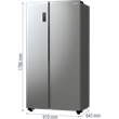 Gorenje NRR9185EAXL side by side hűtőszekrény