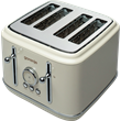 Gorenje T2300CLIN 4 szeletes kenyérpirító, retro