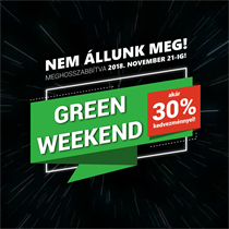 Green Friday meghosszabbítva duplán!