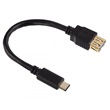 Hama 135712 USB C - USB 3.0 adapter 0.15 méter, fekete