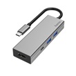 Hama 200107 USB 3.1 HUB, ezüst