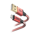 Hama 201554 adatkábel lightning, 1,5, piros