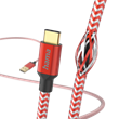 Hama 201559 adatkábel USB type-C, piros