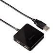 Hama 12131 USB 2.0 HUB BUSPOWERED 1:4, fekete