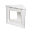 Home by Somogyi FKKF05 Bali fehér sarokkandalló keret kandallóbetéthez