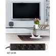 Home by Somogyi NVT 4K/BK túlfeszültségvédett hálózati elosztó, 1,5 méter, fekete szín