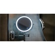 Humanas HS BM01 EZÜST fürdőszobai tükör LED világítással