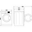 Indesit MTWSE 61294 WK EE elöltöltős mosógép