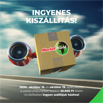 Ingyenes szállítás 20.000 Ft felett a hétvégén