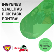 Ingyenes szállítás Pick Pack Pontra!