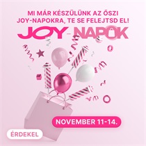 Itt az őszi JOY-Napok, a shoppingolás nagy ünnepe!