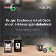 Krups Evidence kávéfőzők most értékes ajándékokkal