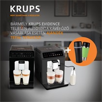 Krups automata kávéfőzők most ajándék Tefal termosszal!