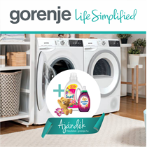 Mosószer és öblítő ajándékcsomag Gorenje mosógép mellé
