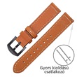 Mybandz 22SKU4548 elegáns bőr óraszíj, 22 mm