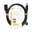 Nedis CCGL60010BK10 USB kábel hosszabbító, 1 méter
