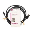 Nedis CCGL60500BK20 USB-A/micro USB-B kábel, 2 m, fekete