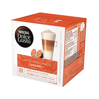 Nescafe® Latte Macchiato Caramel Dolce Gusto® kávékapszula, 16 db