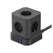 Newell NL4387 GaN Power Cube 9in1 HUB, fekete