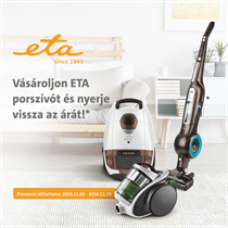 Nyerje vissza ETA porszívója árát!
