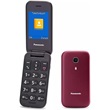 Panasonic KX-TU400EXR Senior mobiltelefon, vörös