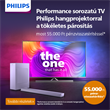 Performance sorozatú TV Philips hangprojektorral a tökéletes párosítás