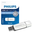 Philips PH667971 Pendrive USB 2.0 32GB Snow Edition fehér-szürke