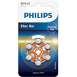 Philips ZA13B6A/00 Minicells akkumulátor hallókészülékhez, cink-levegő, 1.4V, 6 db-os kiszerelés