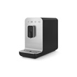 SMEG BCC11BLMEU automata kávéfőző, Basic, szálcsiszolt alumínium front, fekete