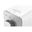 SMEG BCC11WHMEU automata kávéfőző, Basic, szálcsiszolt alumínium front, fehér
