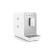 SMEG BCC11WHMEU automata kávéfőző, Basic, szálcsiszolt alumínium front, fehér