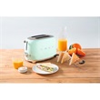 SMEG TSF01PGEU retro 2-szeletes kenyérpirító, világoszöld