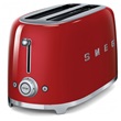 SMEG TSF02RDEU retro 4-szeletes kenyérpirító, piros