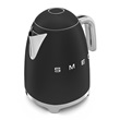 Smeg KLF03BLMEU vízforraló, 50-es évek retro design,1,7 liter, 2400 W, matt fekete