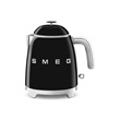 Smeg KLF05BLEU mini vízforraló, 50-es évek retrodesign, 0,8 liter, 1400 W, fekete