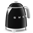 Smeg KLF05BLEU mini vízforraló, 50-es évek retrodesign, 0,8 liter, 1400 W, fekete