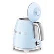 Smeg KLF05PBEU mini vízforraló, 50-es évek retrodesign, 0,8 liter, 1400 W, világoskék