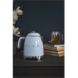 Smeg KLF05PBEU mini vízforraló, 50-es évek retrodesign, 0,8 liter, 1400 W, világoskék
