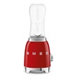 Smeg PBF01RDEU egyszemélyes turmixgép, 50-es évek retro design, 0,6 liter, 300 W, 2 fokozat, piros