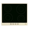 Smeg SI764POM indukciós főzőlap, Cortina design, 60 cm, 4 booster főzőzóna, 9 fokozat, bézs keret