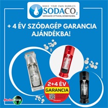 Sodaco szódagépek +4 év extra garanciával