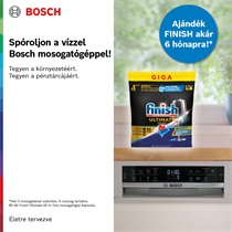 Spórolj a vízzel Bosch mosogatógéppel!